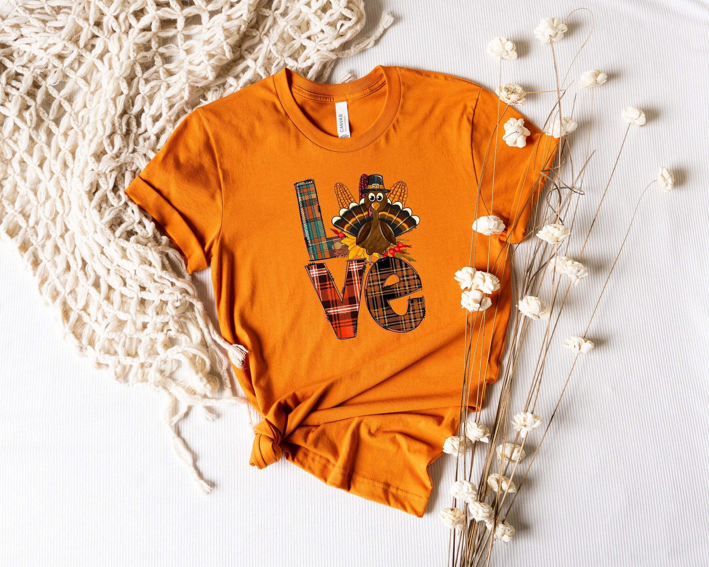 Love Thanksgiving shirt 100% Cotton T-shirt High Quality