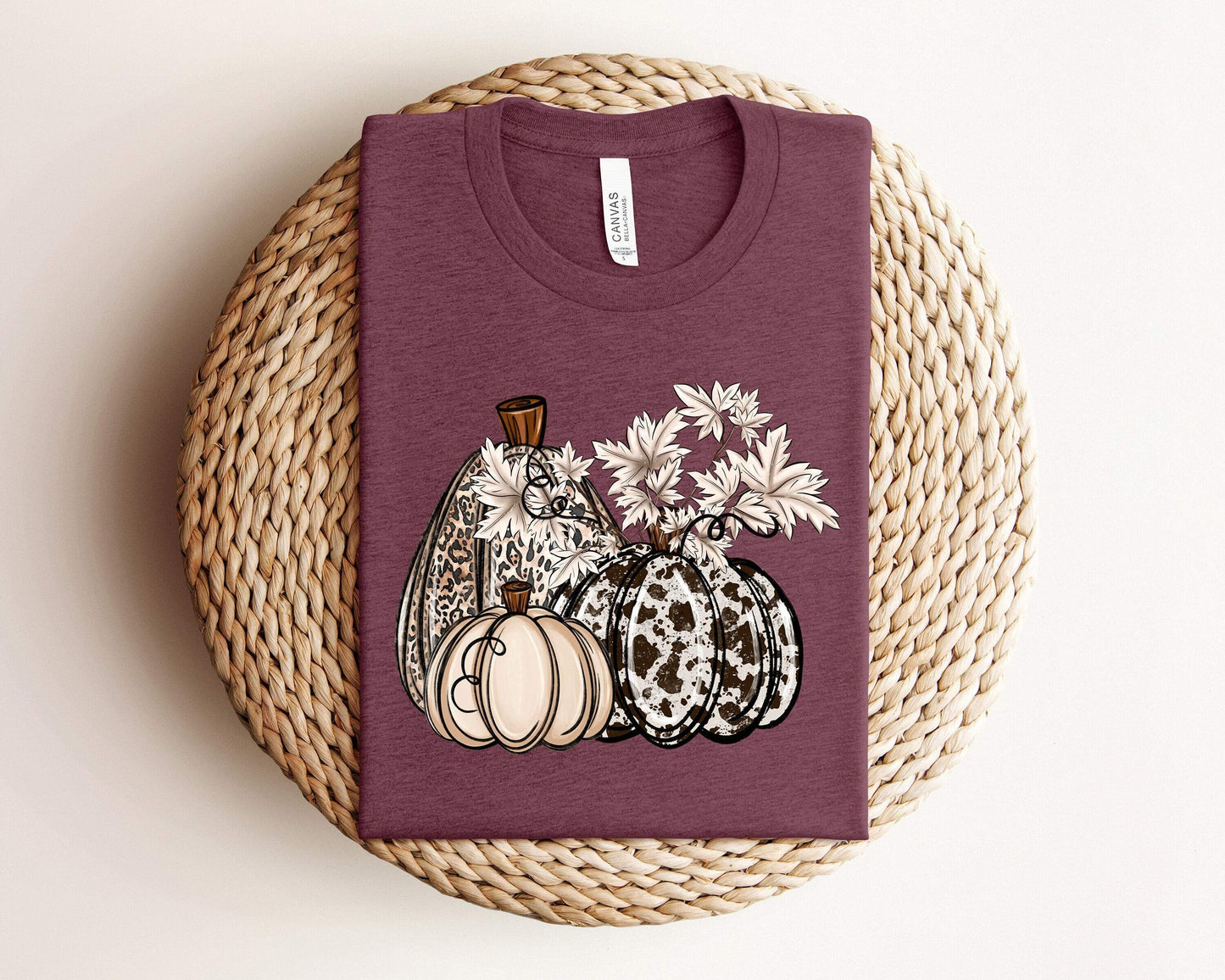 Leopard Pumpkin shirt 100% Cotton T-shirt High Quality