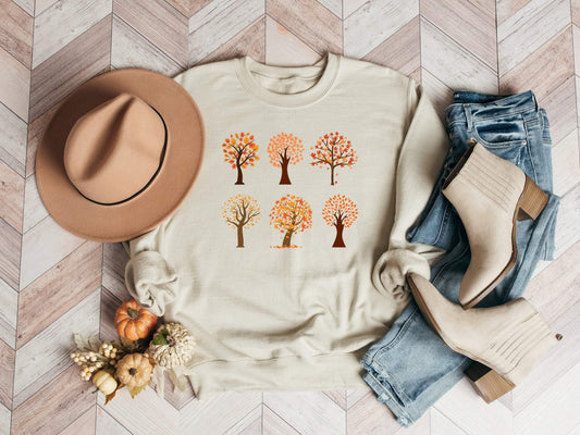 Autumn Leaves Thanksgiving shirt 100% Cotton T-shirt High Quality