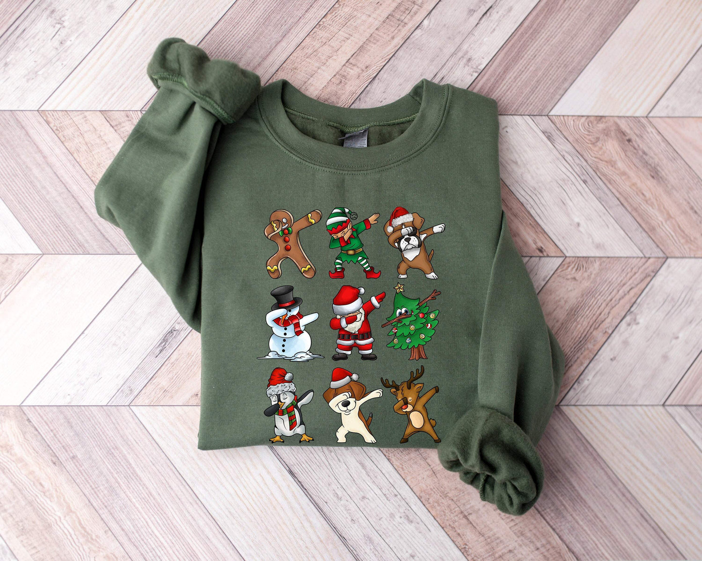 Christmas Dabbing 100% Cotton T-shirt High Quality