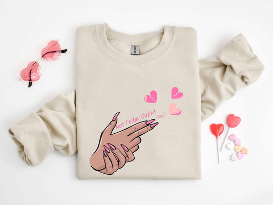 Not Today Cupid 100% Cotton T-shirt High Quality