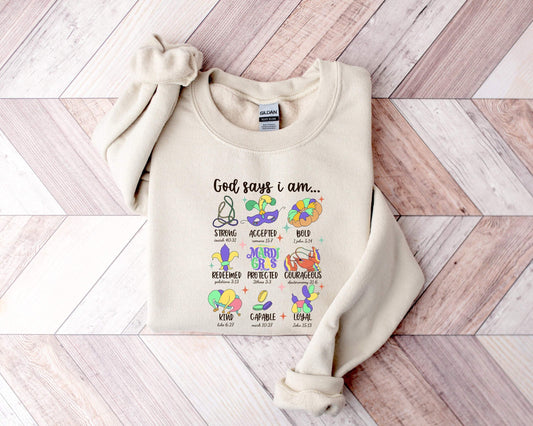 Mardi Gras 100% Cotton T-shirt High Quality