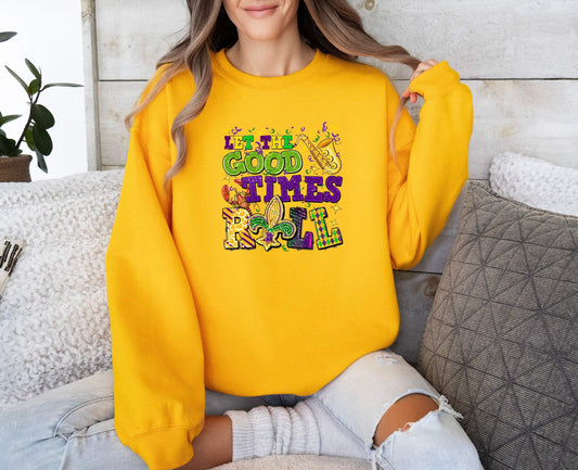 Let The Good Times Roll 100% Cotton T-shirt High Quality