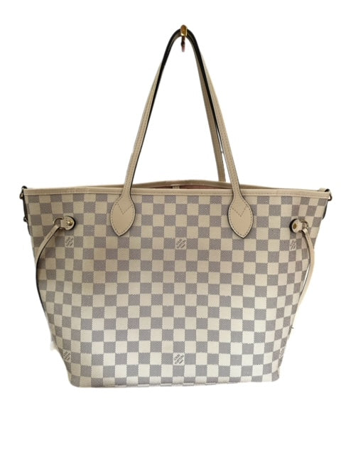 Louis Vuitton Neverfull MM Damier Azur Limited Edition with Braided Strap