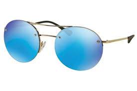 Prada SPS 54R ZVN-5T2 - Gold-Blue by Prada for Men - 56-18-135 mm Sunglasses