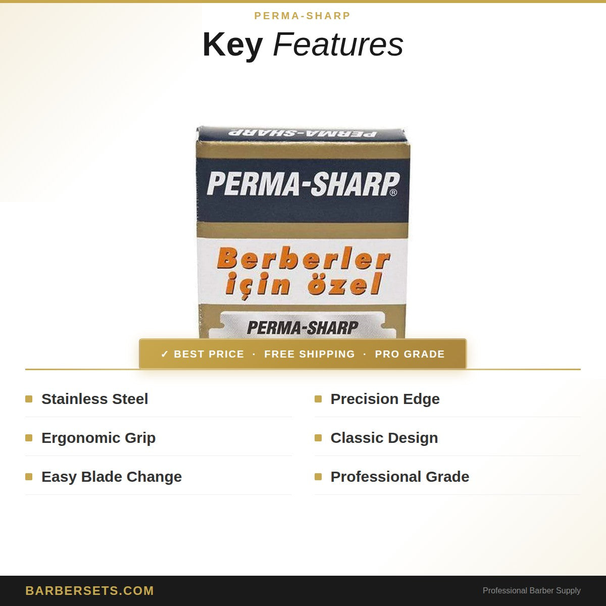 Perma-Sharp Single Edge Razor Blade 100pcs