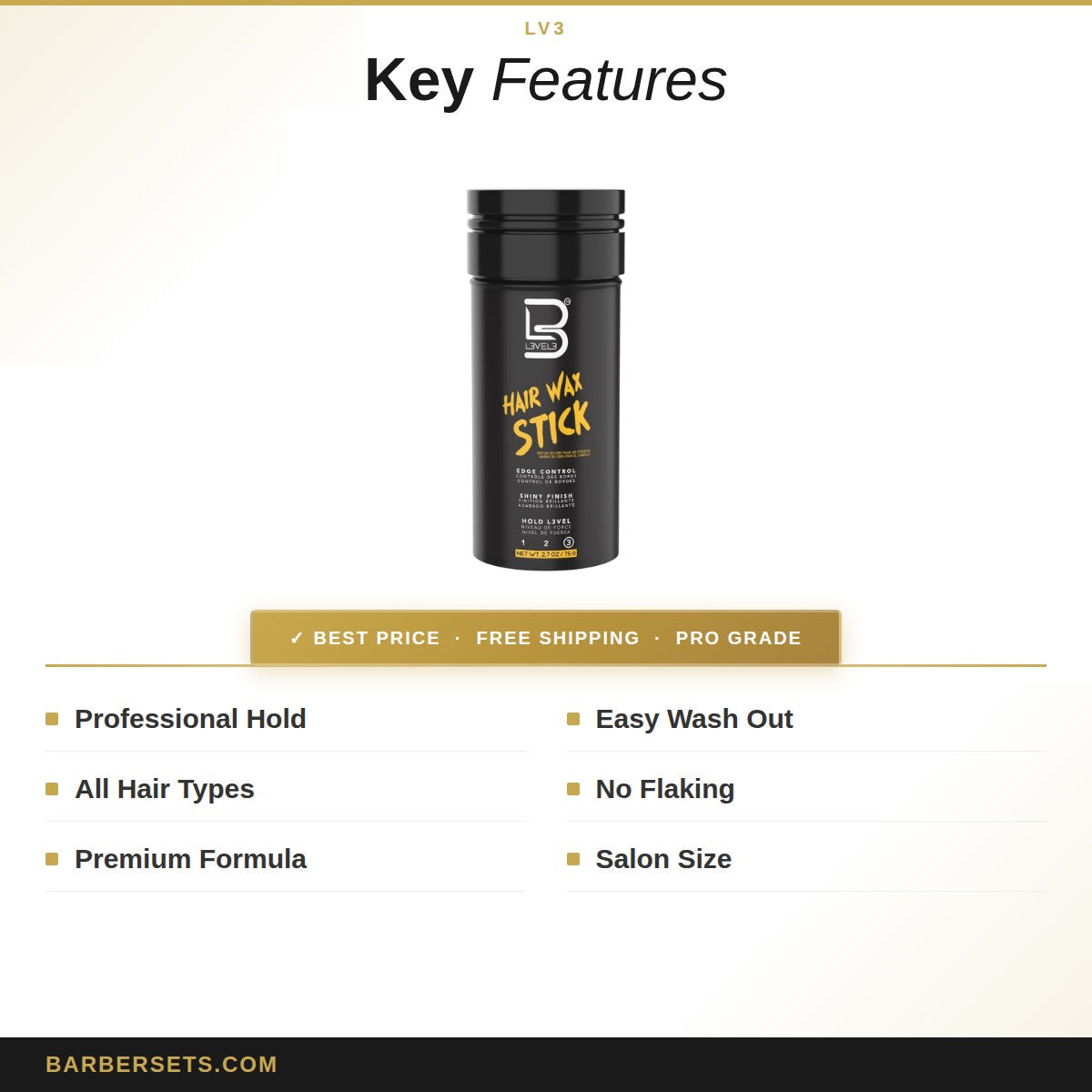 LV3 WAX STICK 75G