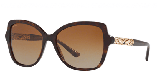 Bvlgari BV 8104 1112-13 - Dark Havana-Brown Gradient by Bvlgari for Women - 57-16-130 mm Sunglasses