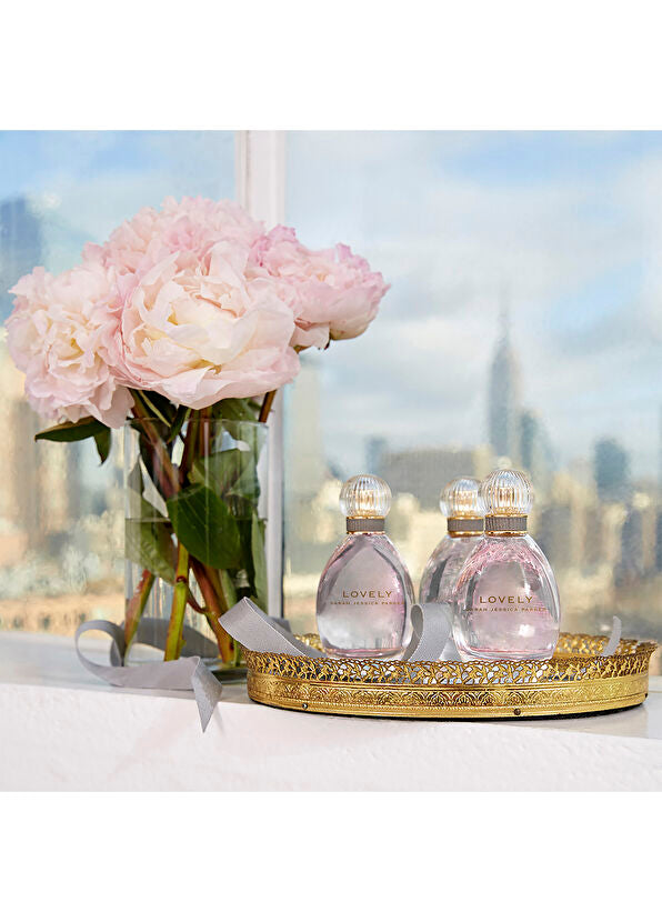 Lovely by Sarah Jessica Parker for Women - 3 Pc Gift Set 3.4oz EDP Spray, 0.34oz EDP RollerBall, 6.7oz Body Lotion