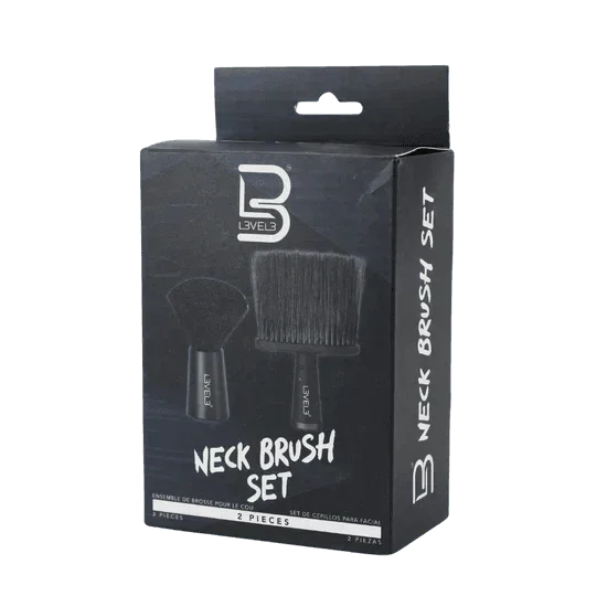 L3VEL3 2Pc Neck Brush Set Black