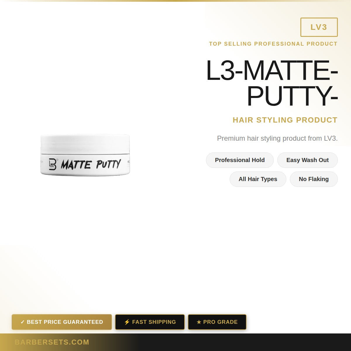 LV3 L3-MATTE-PUTTY-150ML