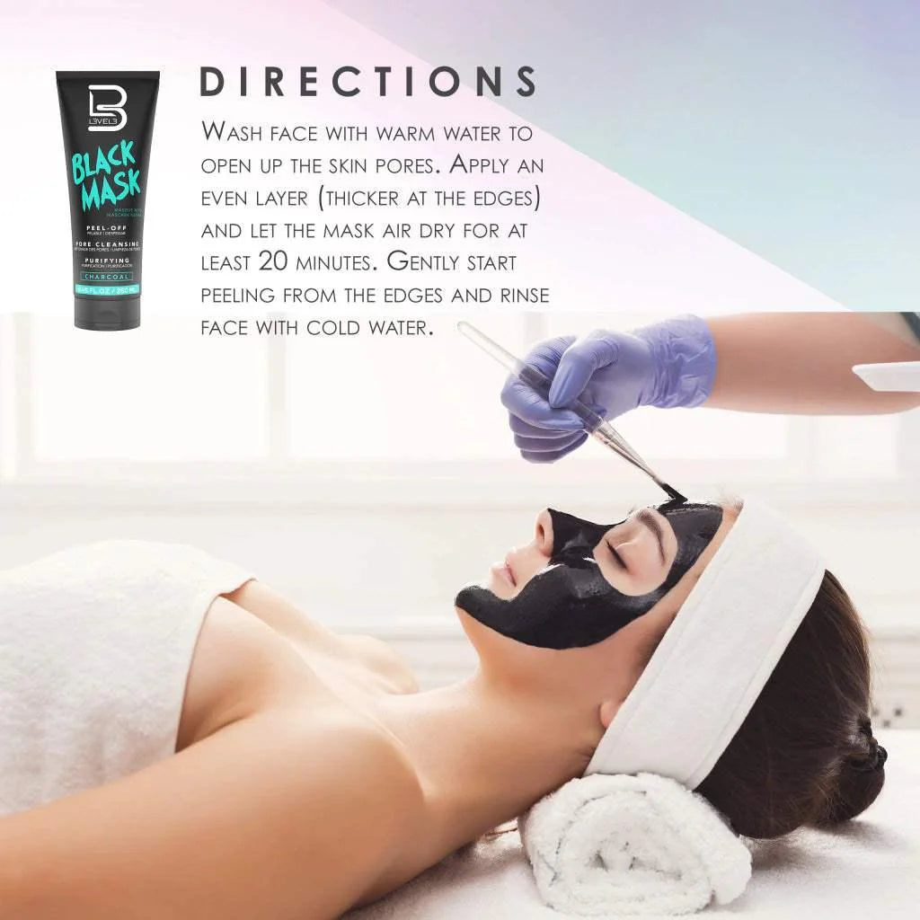 L3VEL3 Black Facial Mask 250ml / 8.45 oz