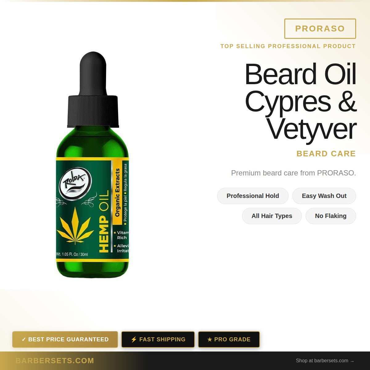 PRORASO Beard Oil  30ml Cypres & Vetyver