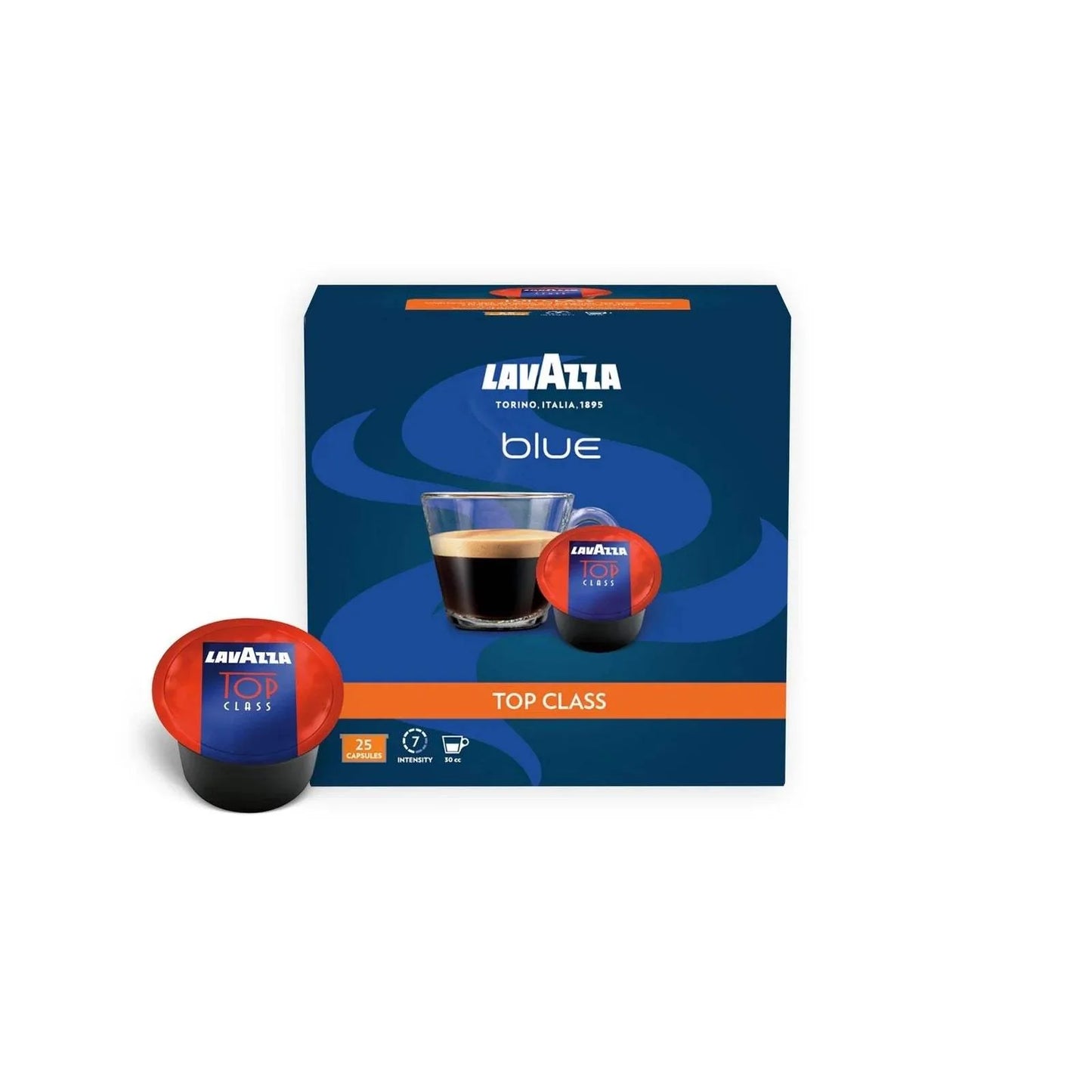 Blue Top Class 2 Roast Ground Coffee Pods by Lavazza - 100 Pods Coffee