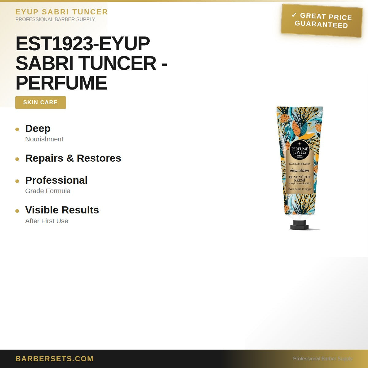 EYUP SABRI TUNCER EST1923-EYUP SABRI TUNCER -PERFUME JEWELS  HAND and BODY CREAM 50 ML - DEEP CHARM PERFUME JEWELS  HAND and BODY CREAM 50 ML - DEEP CHARM