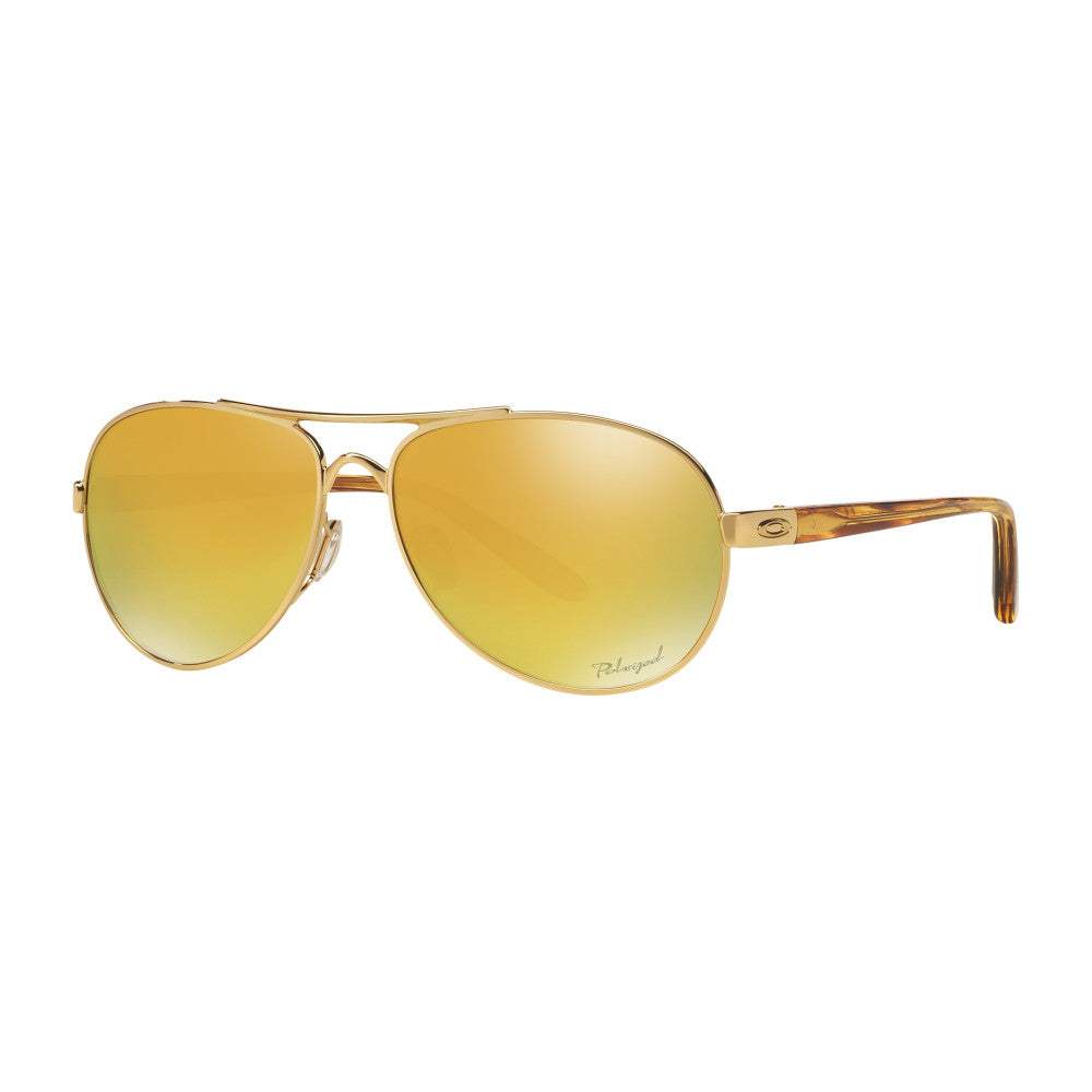 Oakley Tie Breaker OO4108-13 - Gold-24K Iridium Polarized by Oakley for Women - 56-13-135 mm Sunglasses