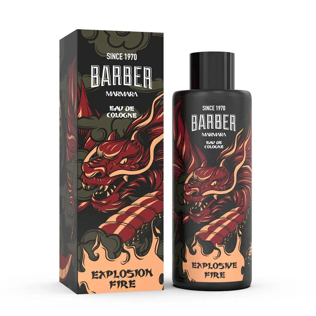 Marmara Barber Cologne 500ml / 16.9 oz Explosive Fire BC-500-DRG
