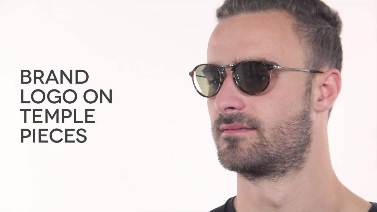 Persol PO3046S 95-58 - Black-Green Polarized by Persol for Men - 49-21-140 mm Sunglasses