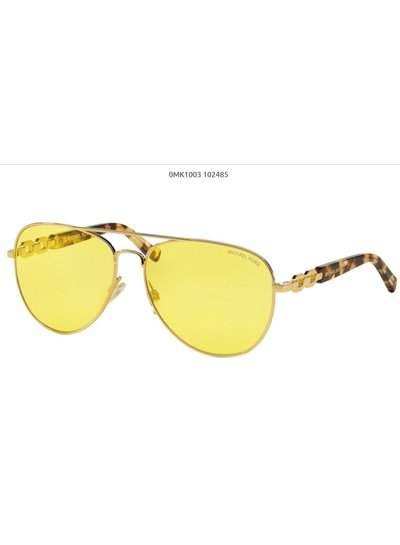 Michael Kors MK 1003 102485 Fiji - Gold-Yellow by Michael Kors for Women - 58-14-135 mm Sunglasses