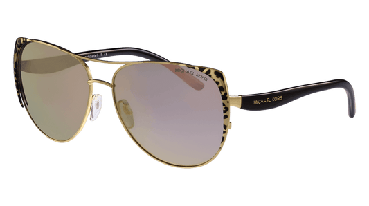 Michael Kors MK 1005 1057R5 Sadie I - Black Gold Leopard-Black-Gold by Michael Kors for Women - 59-15-135 mm Sunglasses