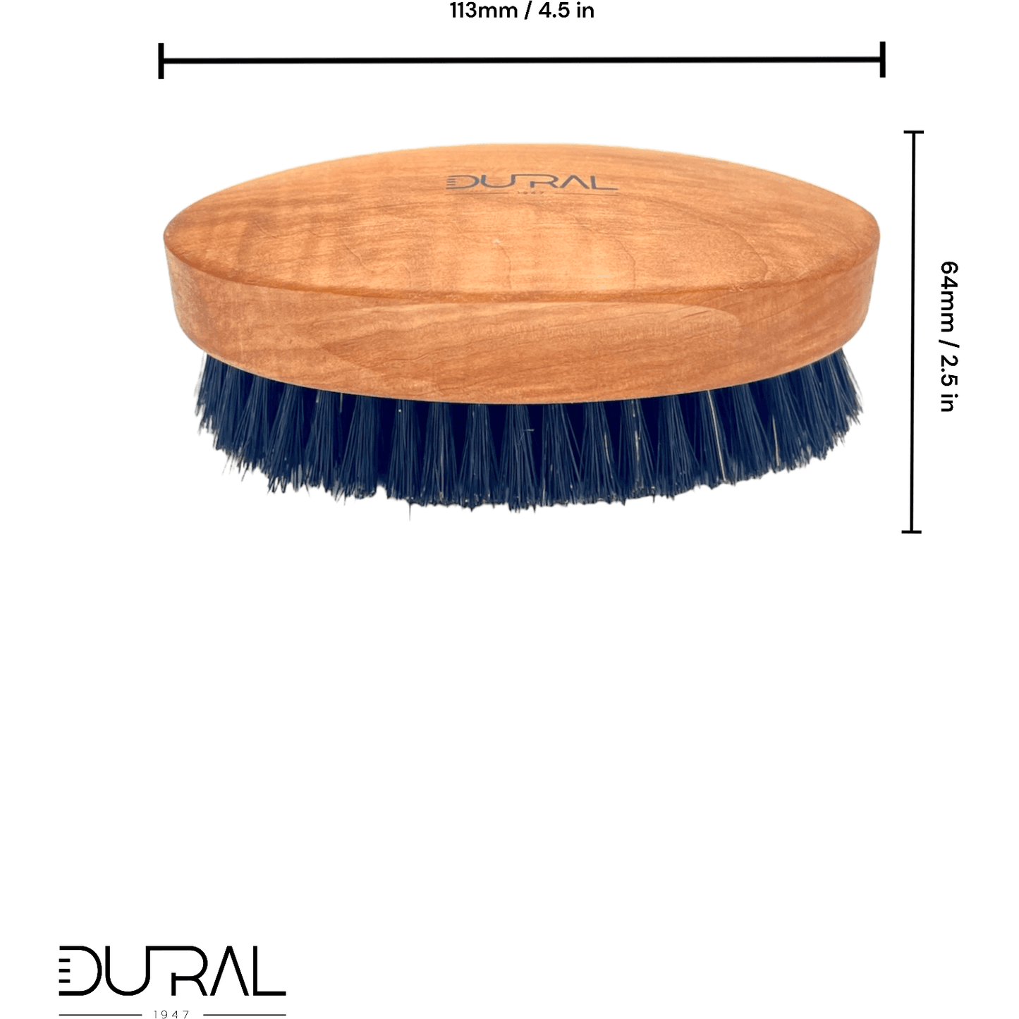 Dural Pear wood XL soft beard brush with natural bristles