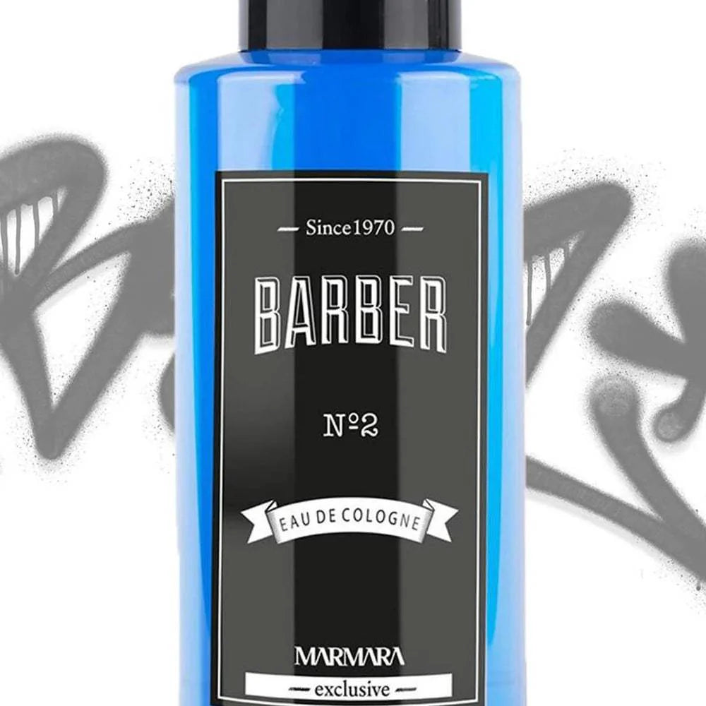 Marmara Barber Cologne - Best Choice of Modern Barbers and Traditional Shaving Fans Glass Bottle (500 ml, No2)