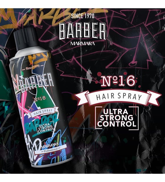 Marmara Barber Hair Spray No.16 Ultra Strong 13.5 oz