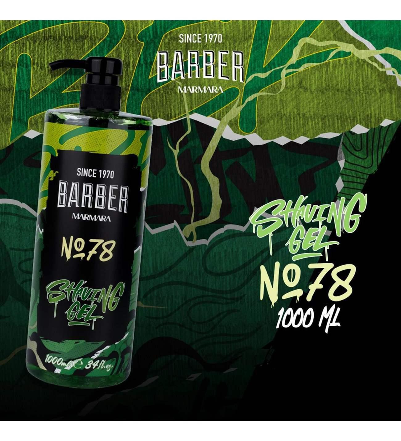 Marmara Barber Shaving Gel 1000ml / 33.8 oz No. 78
