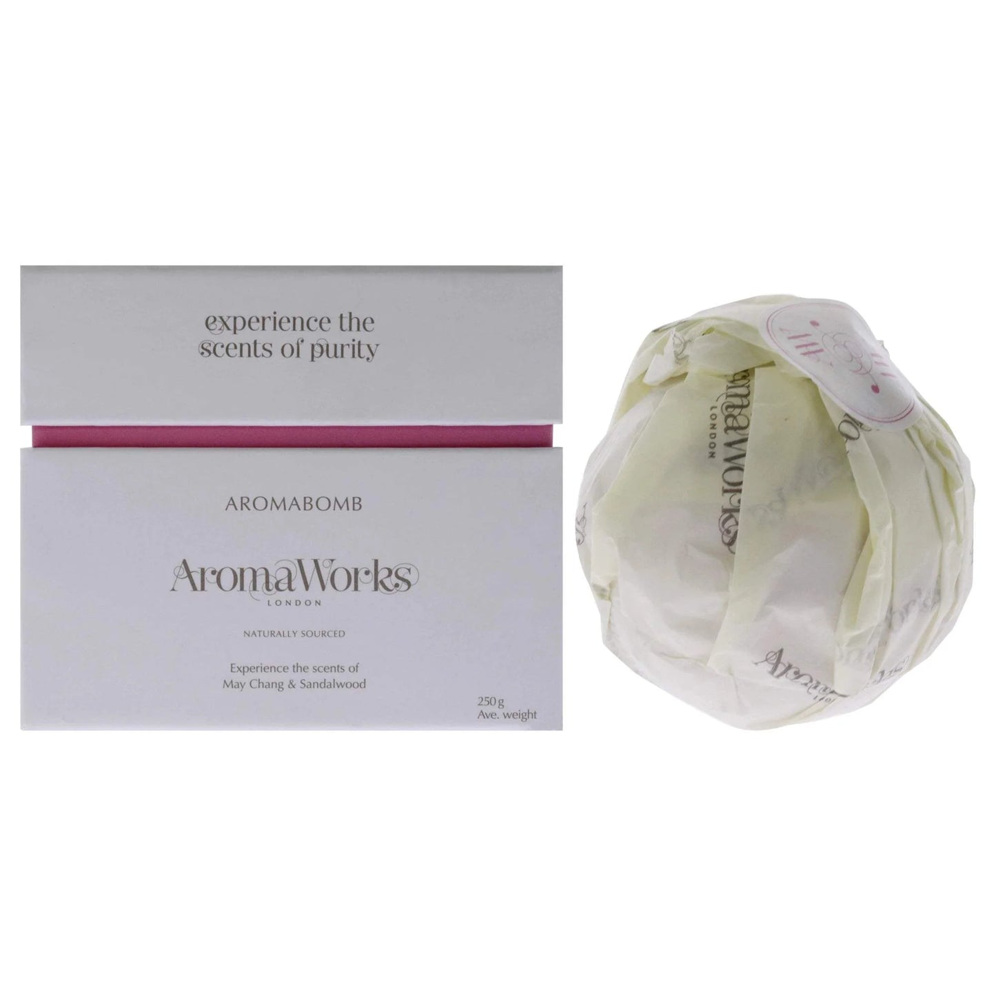 Nurture AromaBomb Single by Aromaworks for Unisex - 8.81 oz Bath Bomb
