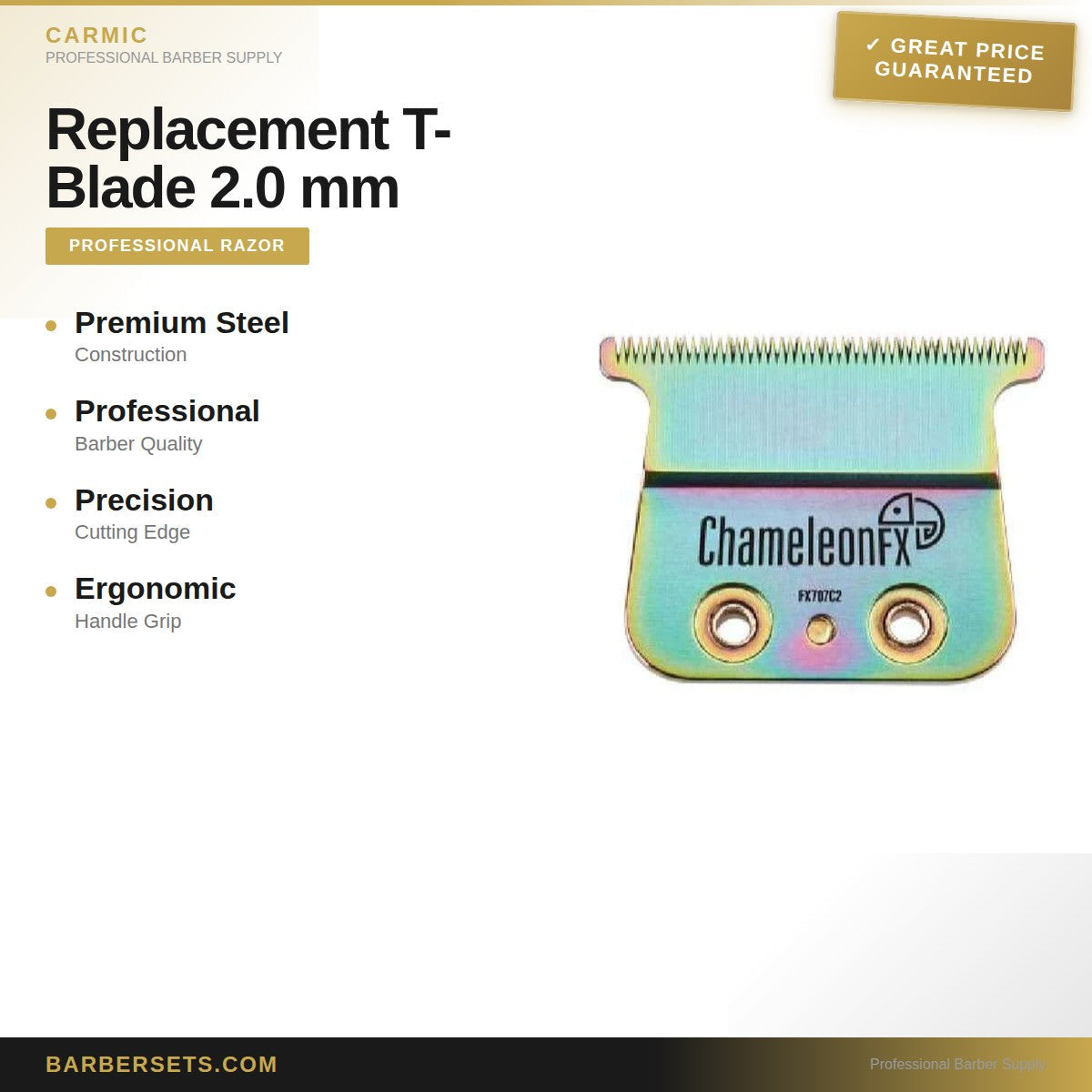 Carmic Replacement T-Blade 2.0 mm Deep Tooth - FX707B