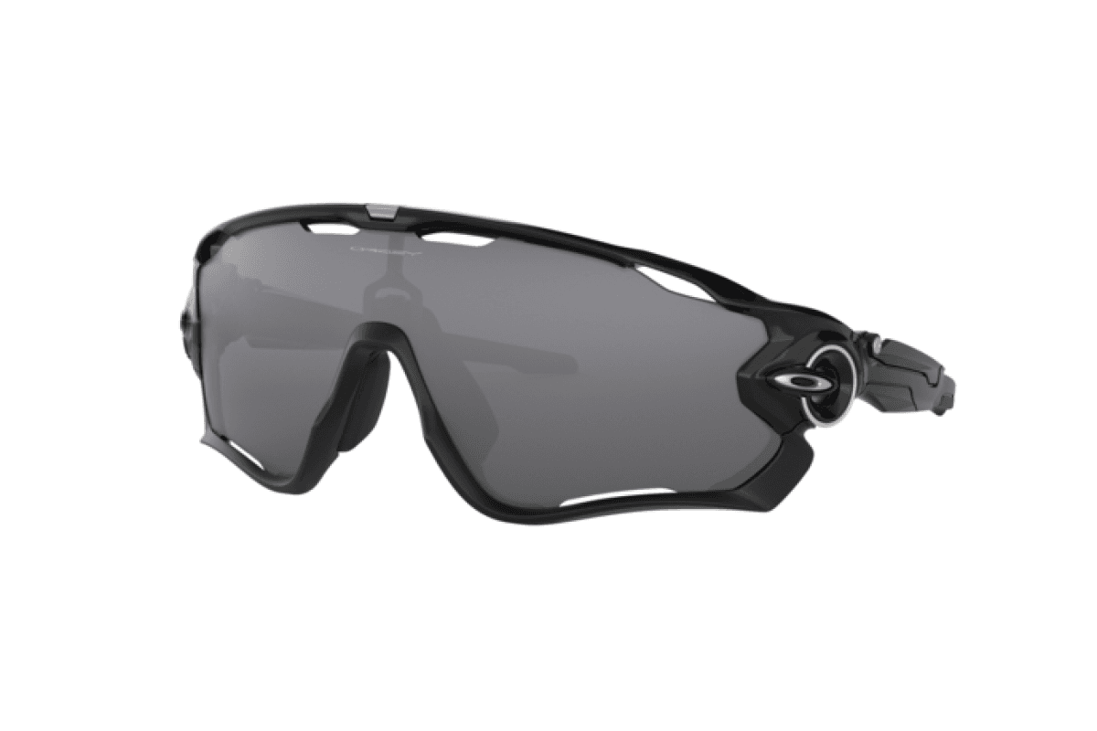 Oakley Jawbreaker OO9270-05 - Polished Black-Black Iridium Polarized by Oakley for Men - 131-00-121 mm Sunglasses