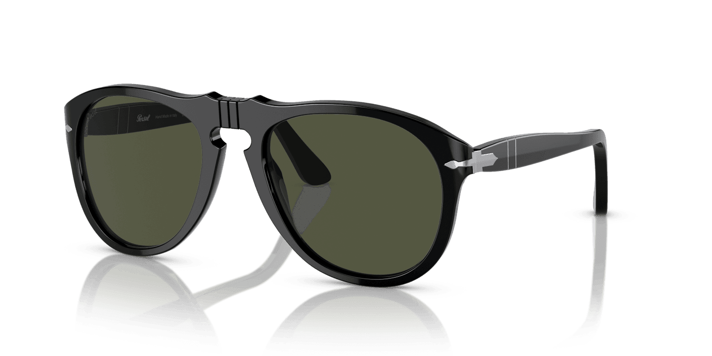 Persol PO649 95-58 - Black-Green Polarized by Persol for Men - 52-20-135 mm Sunglasses