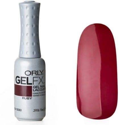Orly Gelfx Gel Nail Color 0.3 Fl Oz / 9 Ml Ruby