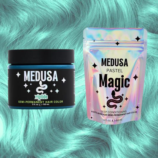 Pastel Teal Hair Dye Bundle: Riptide + Pastel Magic