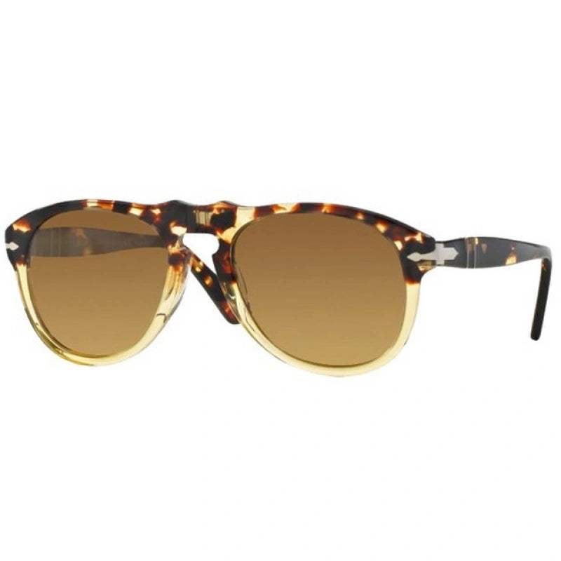 Persol PO649 1024-M2 - Ebano e Oro-Brown Faded Polarized by Persol for Unisex - 52-20-135 mm Sunglasses
