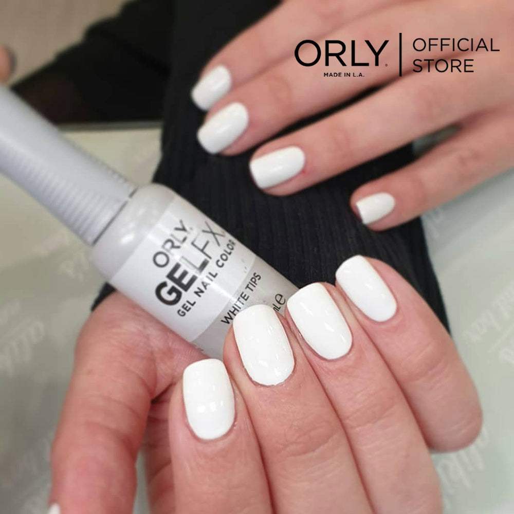 Orly Gelfx Gel Nail Color 0.3 Fl Oz / 9 Ml White Tips