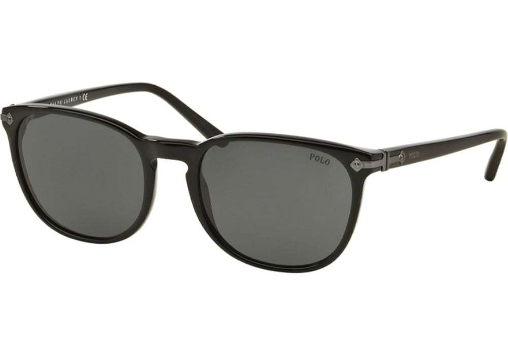 Polo Ralph Lauren PH 4107 5001-87 - Shiny Black-Gray by Ralph Lauren for Men - 53-19-145 mm Sunglasses