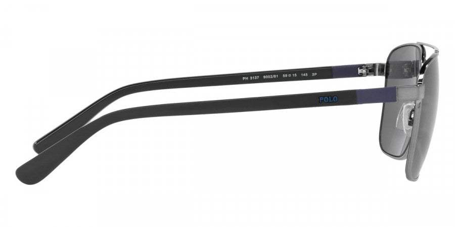 Polo Ralph Lauren PH 3095 9038-87 - Matte Black-Grey by Ralph Lauren for Men - 63-16-130 mm Sunglasses