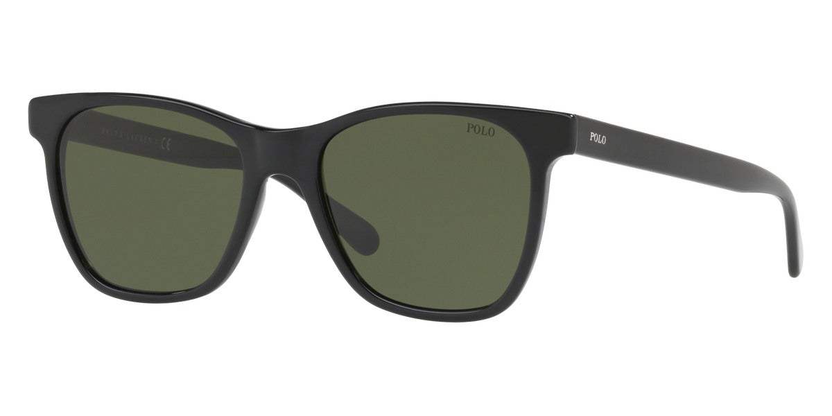 Polo Ralph Lauren PH 4108 5001-87 - Shiny Black -Dark Grey by Ralph Lauren for Men - 57-17-145 mm Sunglasses