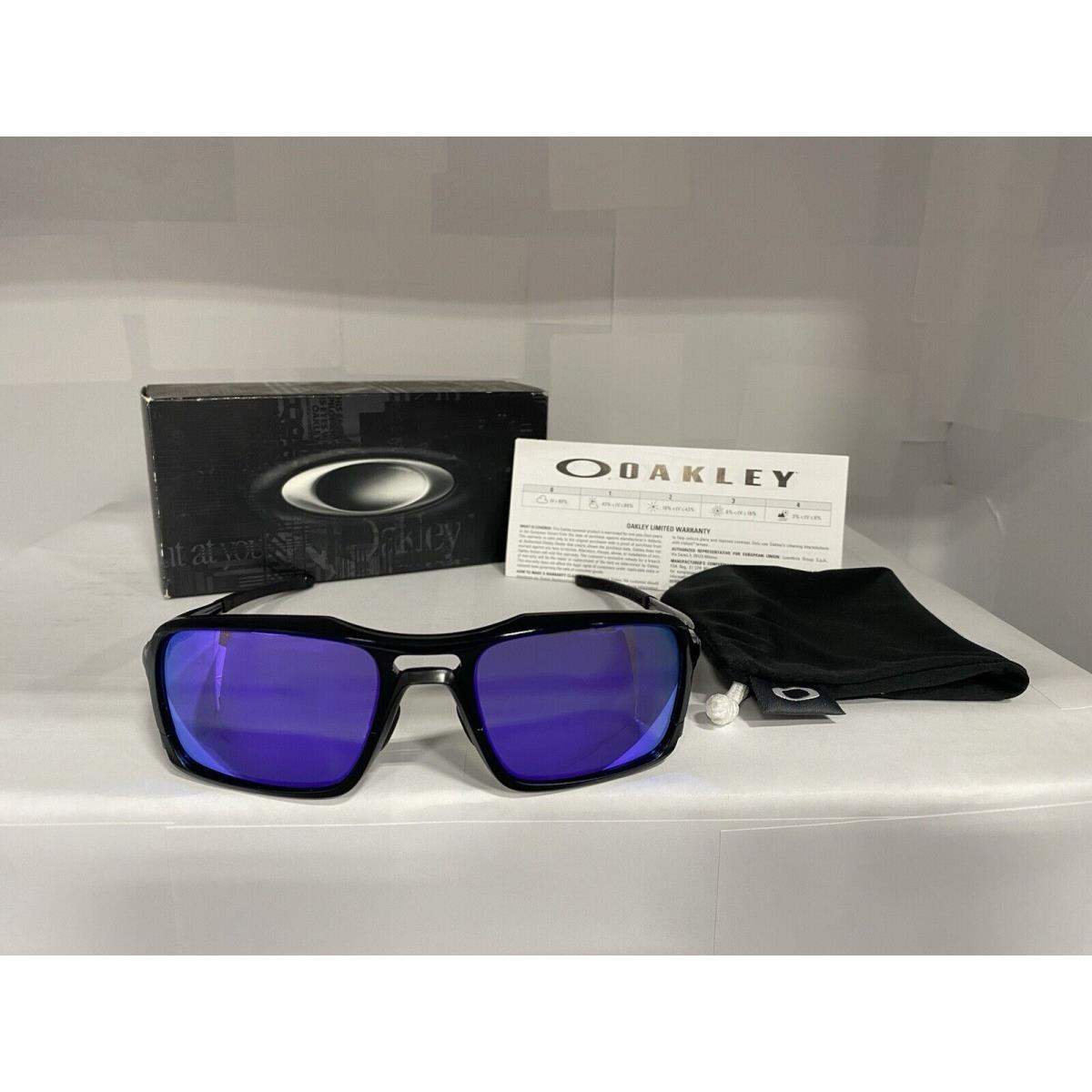 Oakley Triggerman OO9314-04 - Black Ink-Violet Iridium by Oakley for Men - 56-20-141 mm Sunglasses