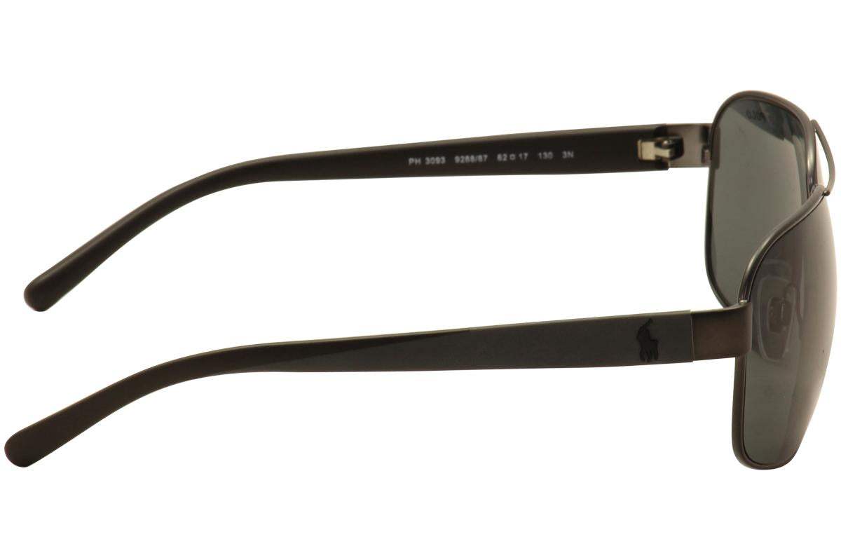 Polo Ralph Lauren PH 3093 9288-87 - Mat Dark Gunmetal-Grey by Ralph Lauren for Men - 62-17-130 mm Sunglasses