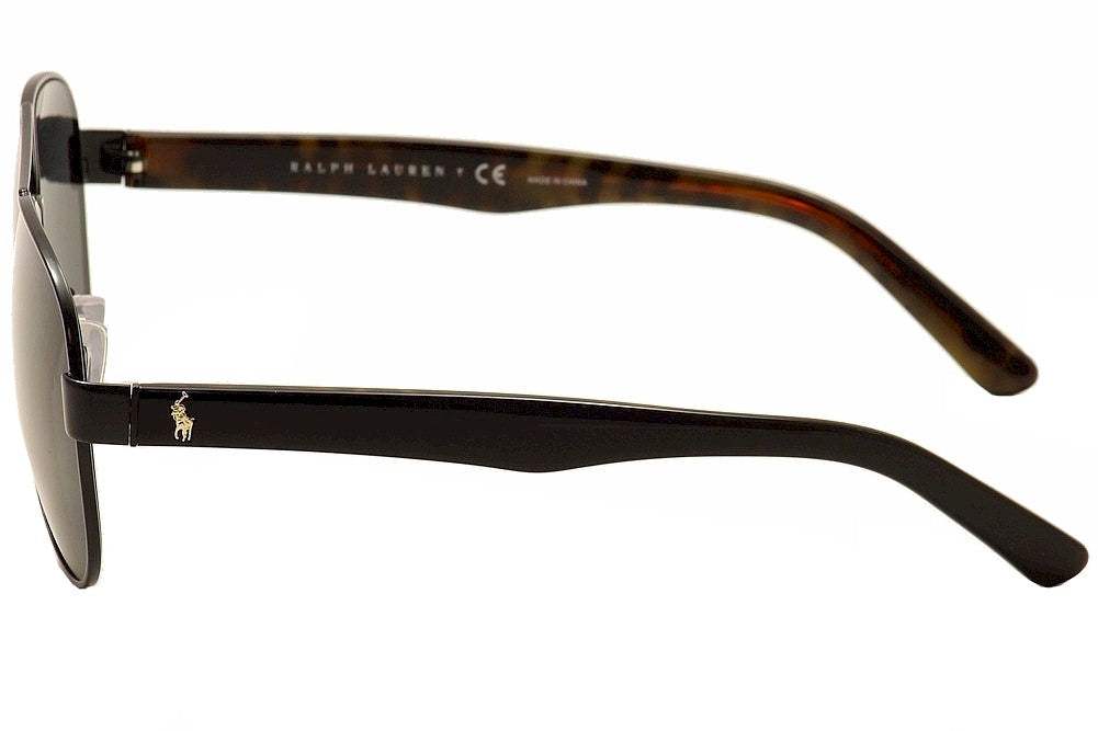 Polo Ralph Lauren PH 3096 9267-81 - Semi Shiny Black-Grey Polarized by Ralph Lauren for Men - 59-14-145 mm Sunglasses