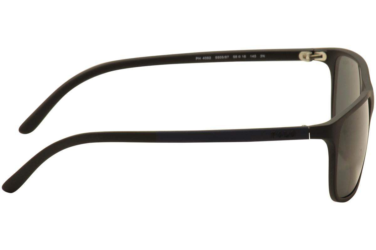 Polo Ralph Lauren PH 4092 542187 Matte Grey by Ralph Lauren for Men - 58-16-145 mm Sunglasses
