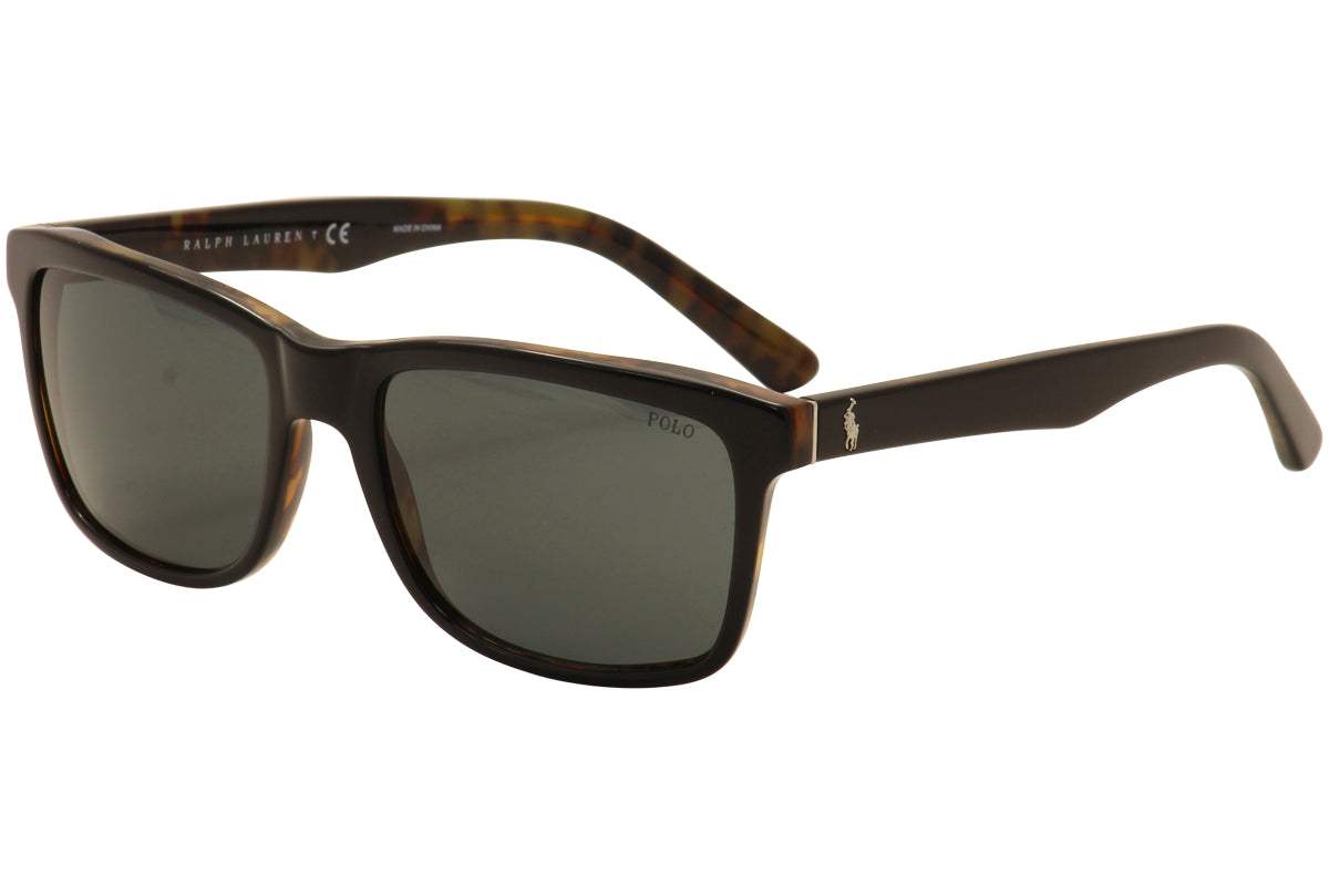 Polo Ralph Lauren PH 4098 5017-83 - Shiny Jerry Tortoise-Brown Polarized by Ralph Lauren for Men - 57-18-145 mm Sunglasses