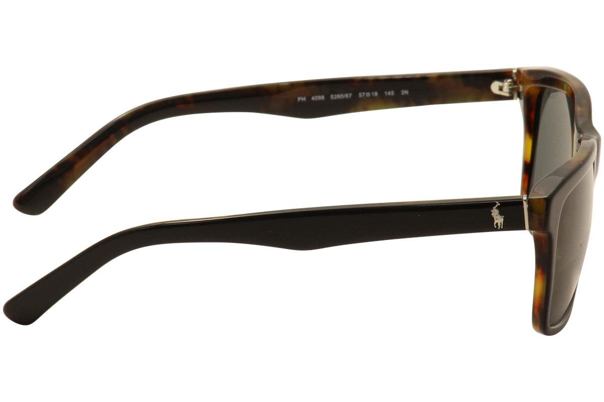 Polo Ralph Lauren PH 4098 5017-83 - Shiny Jerry Tortoise-Brown Polarized by Ralph Lauren for Men - 57-18-145 mm Sunglasses