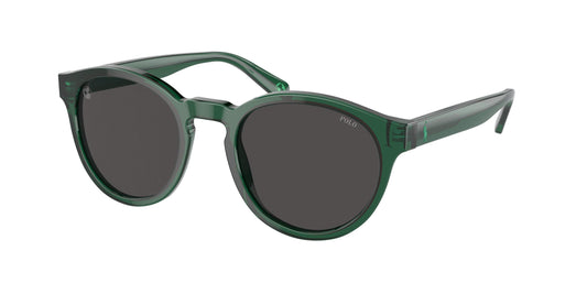 Polo Ralph Lauren PH 4110 5036-71 - Shiny Transparent Bottle Green-Bottle Green by Ralph Lauren for Men - 50-21-145 mm Sunglasses