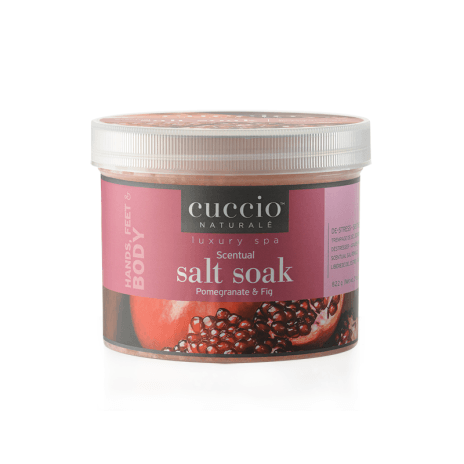Luxury Spa Scentual Salt Soak - Pomegranate and Fig by Cuccio Naturale for Unisex - 29 oz Bath Salt