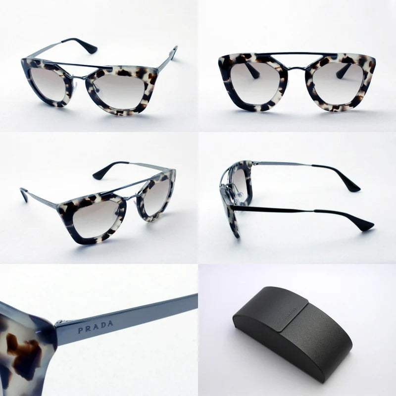 Prada SPR 09Q UAO-1L0 - Spotted Opal Brown-Brown Gradient by Prada for Women - 49-26-140 mm Sunglasses