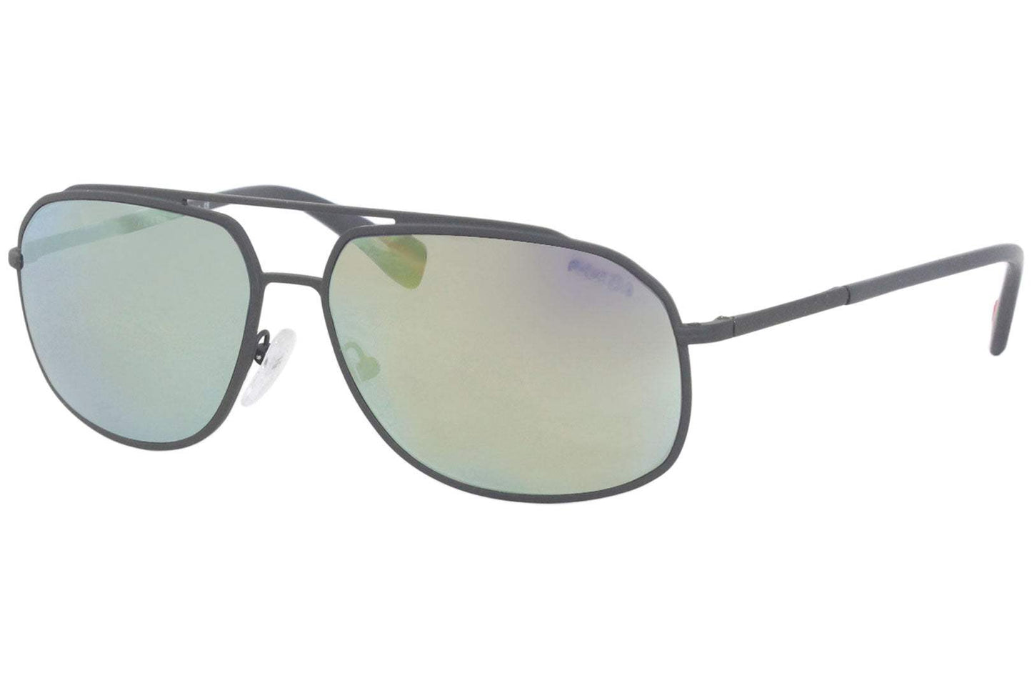 Prada SPS 56R TIG-4J2 - Grey Rubber-Green by Prada for Men - 60-14-140 mm Sunglasses