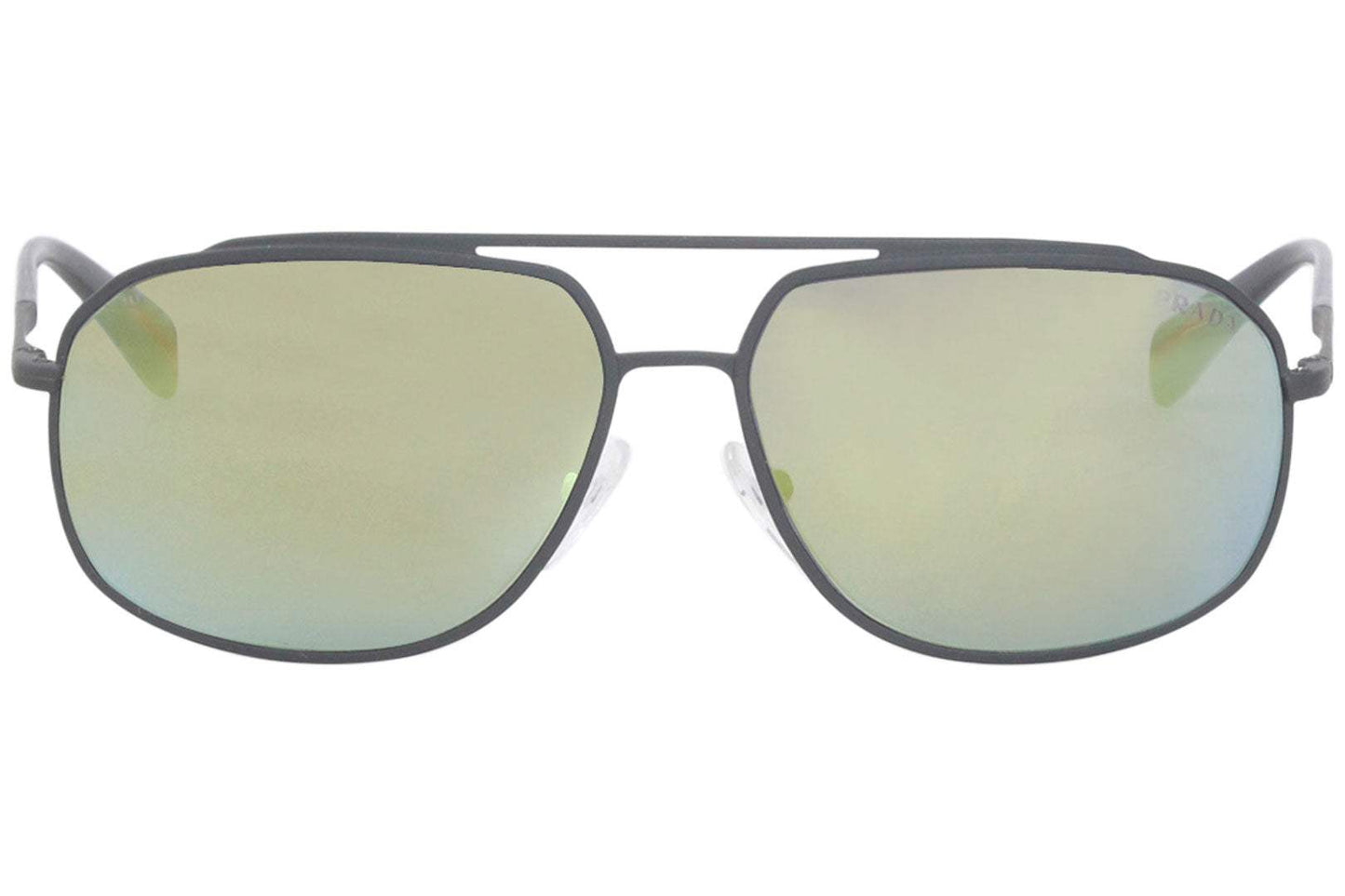 Prada SPS 56R TIG-4J2 - Grey Rubber-Green by Prada for Men - 60-14-140 mm Sunglasses